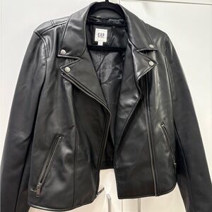 GAP Women's Black Moto Jacket